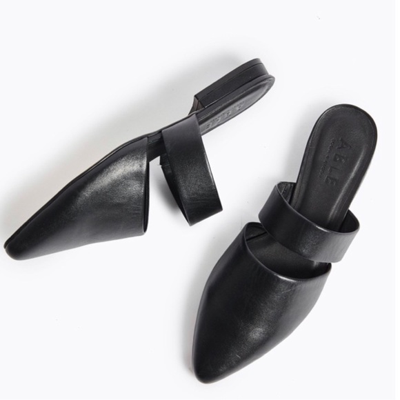 Able Joselyn Mules black leather - Picture 2 of 7